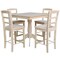 International Concepts 36 in. x 36 in. Square Top Pedestal Table  With 4 Counter Height Stools Set of 5 K-3636TP-6B-S402-4 - alternate 1